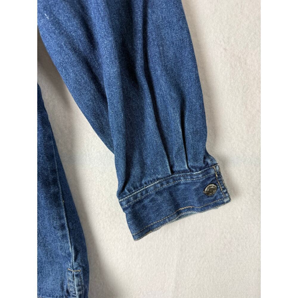 results jean mens  Vintage Blue Denim Jean Jacket - Size Medium - Picture 7 of 12